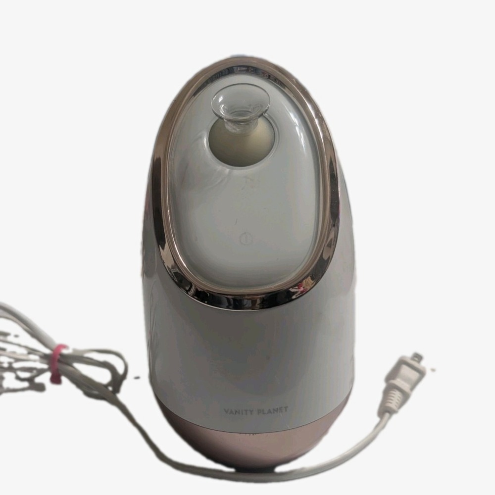 Vanity Planet Aira Ionic Facial Steamer White Rose Gold Model VP01